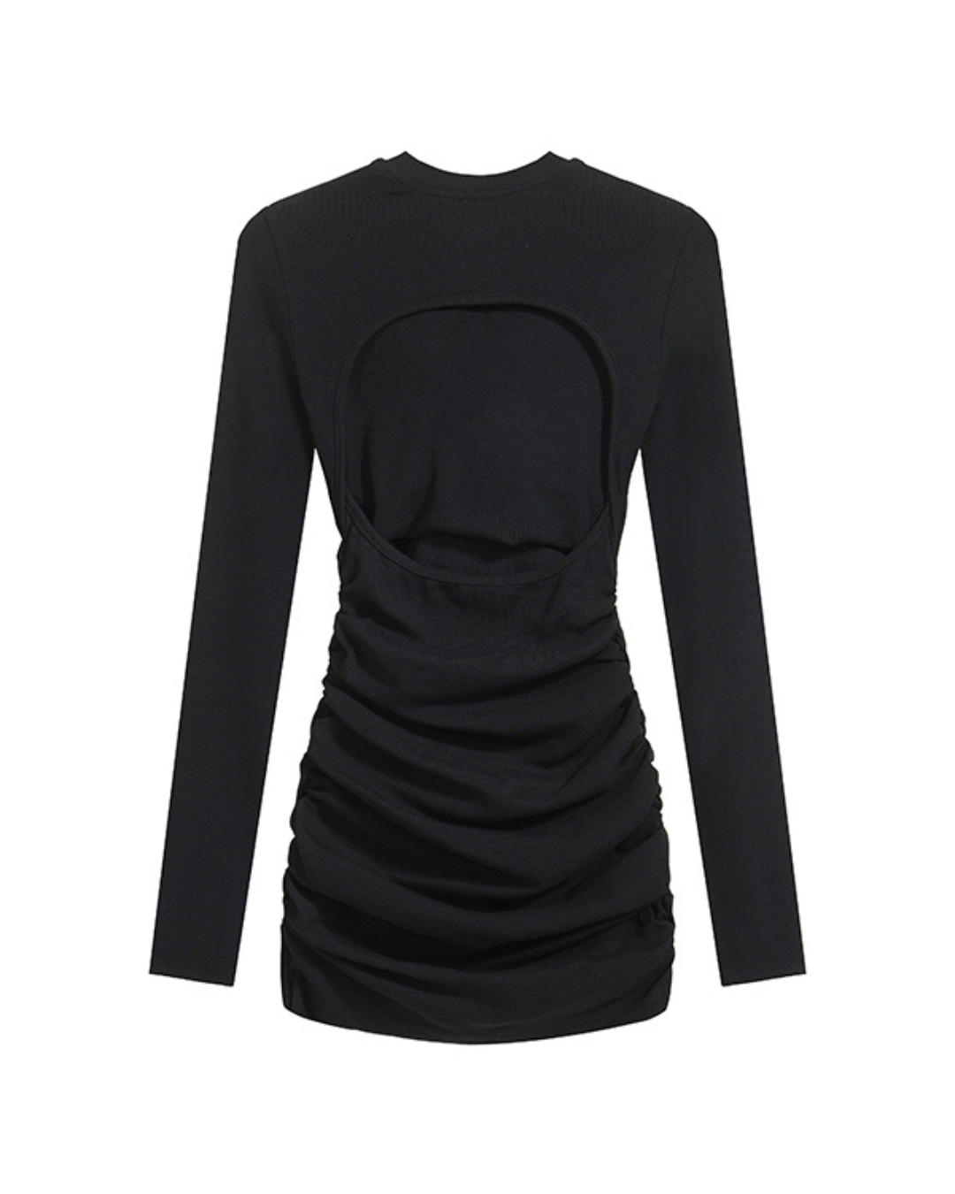 Aubergine Backless Dress