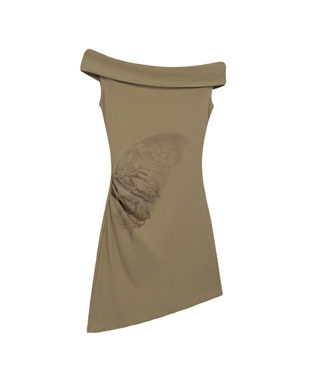 Muse Off-Shoulder Ruched Mini Dress