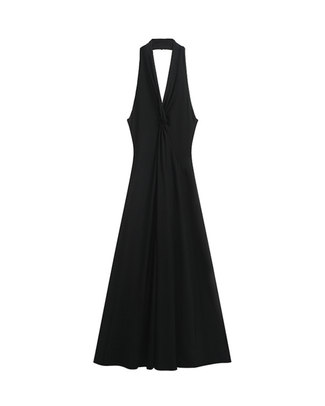 Sienna Halter Drape Maxi Dress