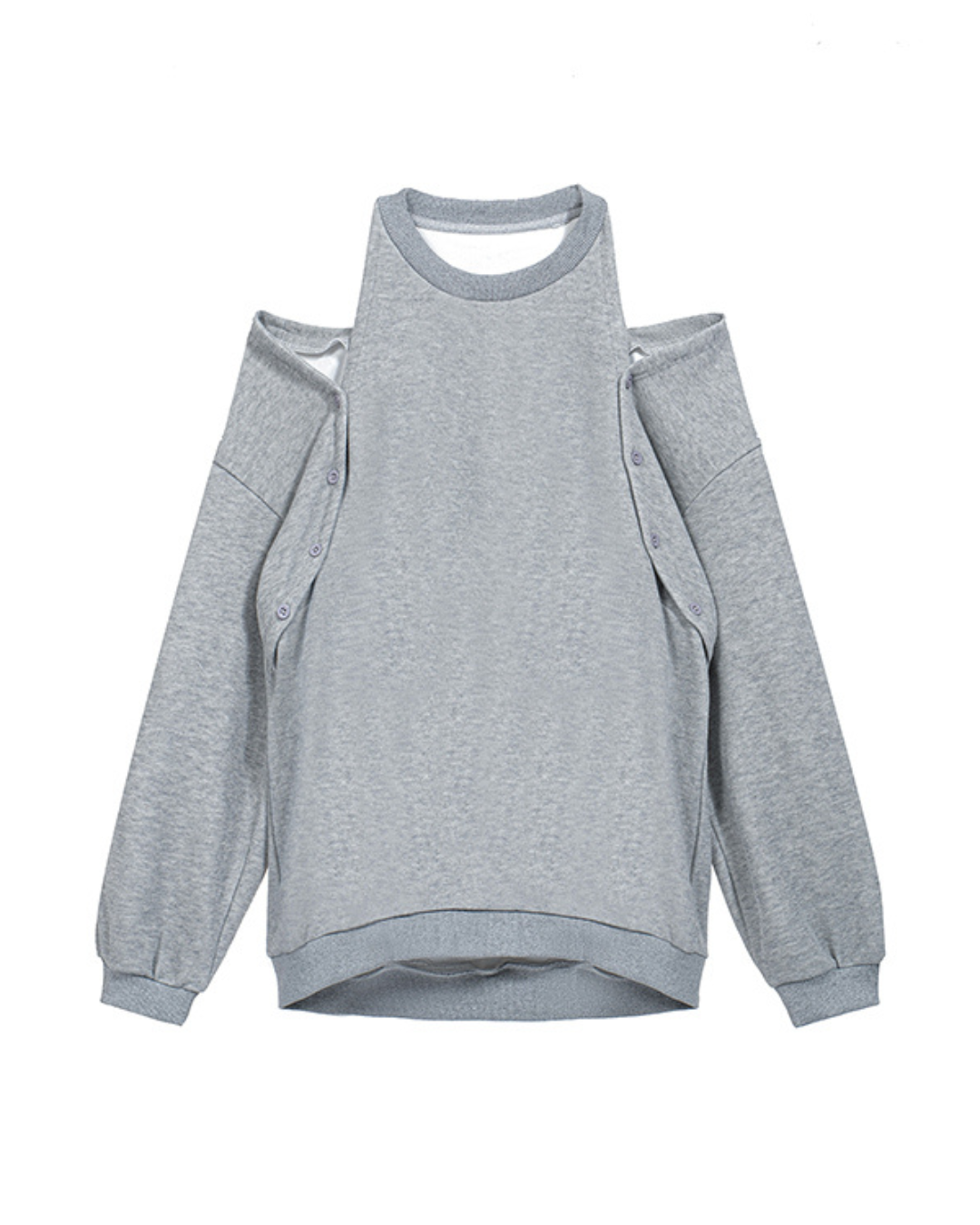 Lune Cut-Out Shoulder Sweatshirt
