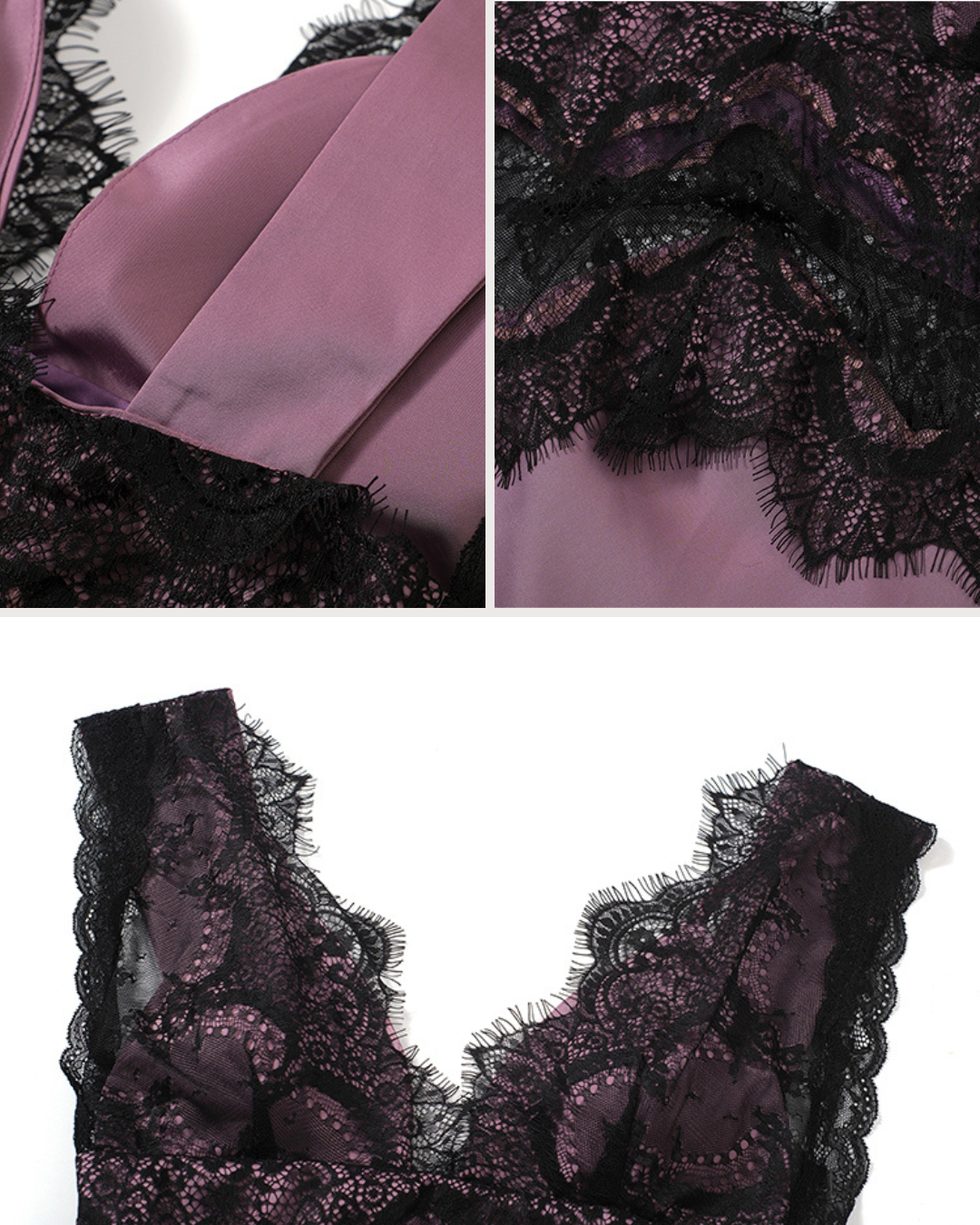 Vivienne Lace-Trim Midi Dress