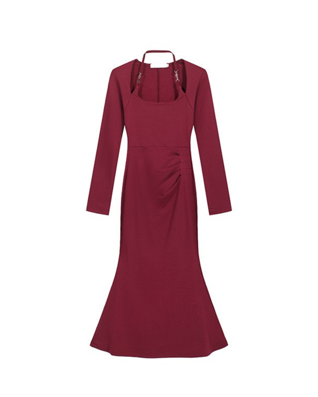 Halo Grace Halter Fishtail Maxi Dress