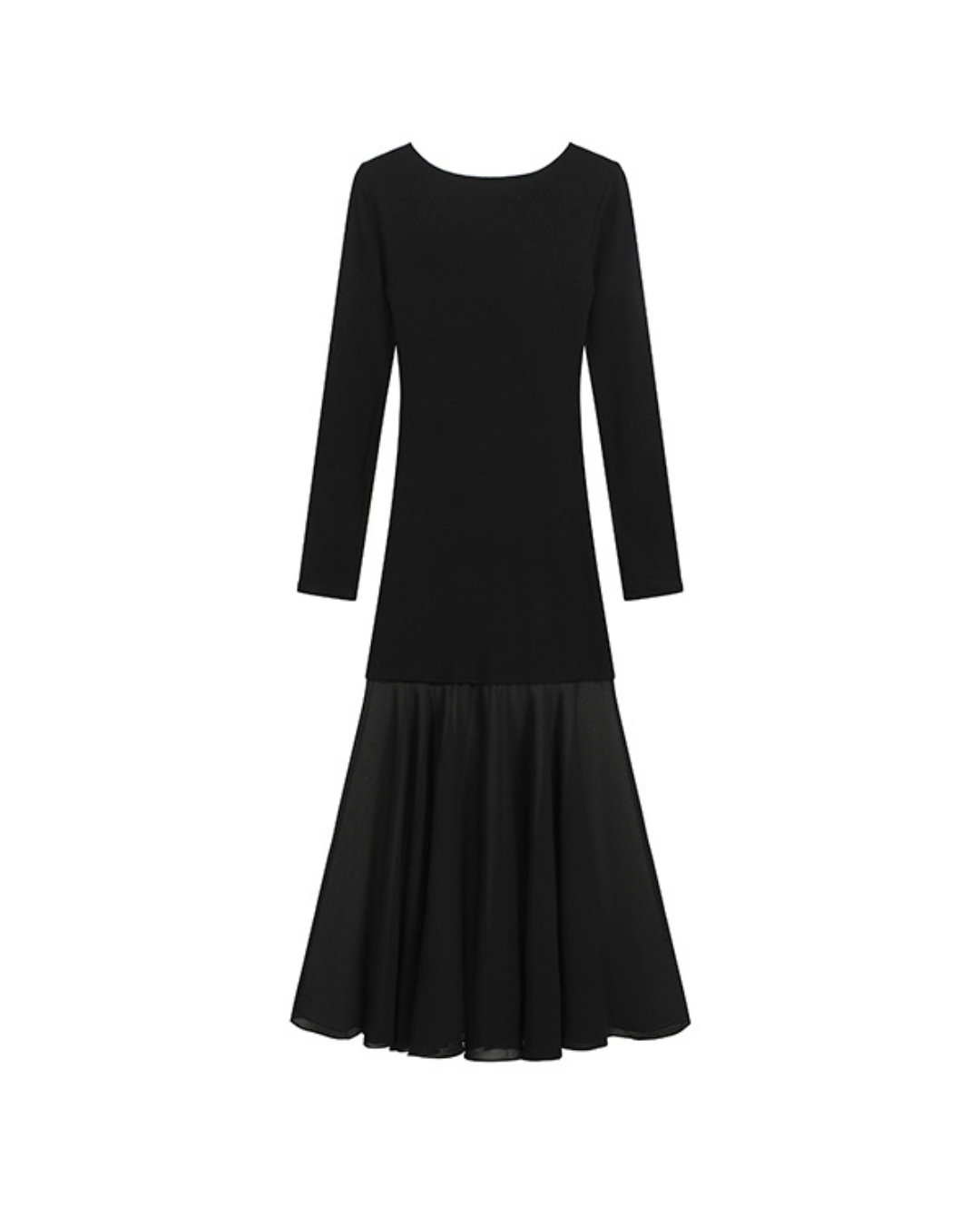 Celeste Off-Shoulder Chiffon Mermaid Dress