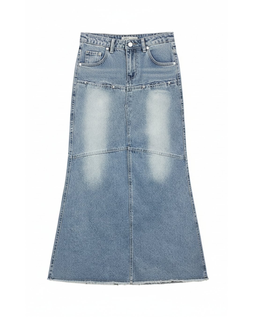 Kira Denim Mermaid Maxi Skirt