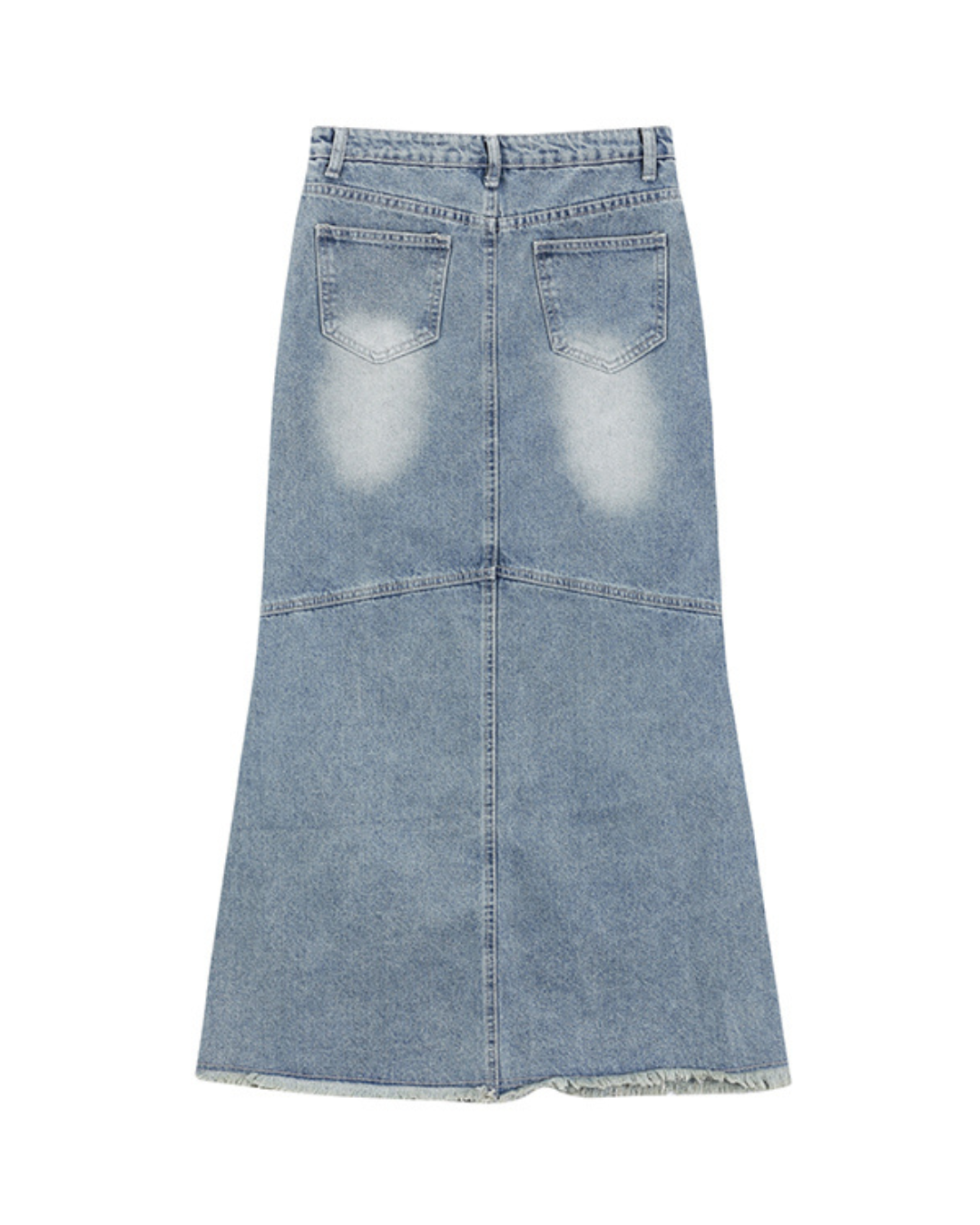 Kira Denim Mermaid Maxi Skirt