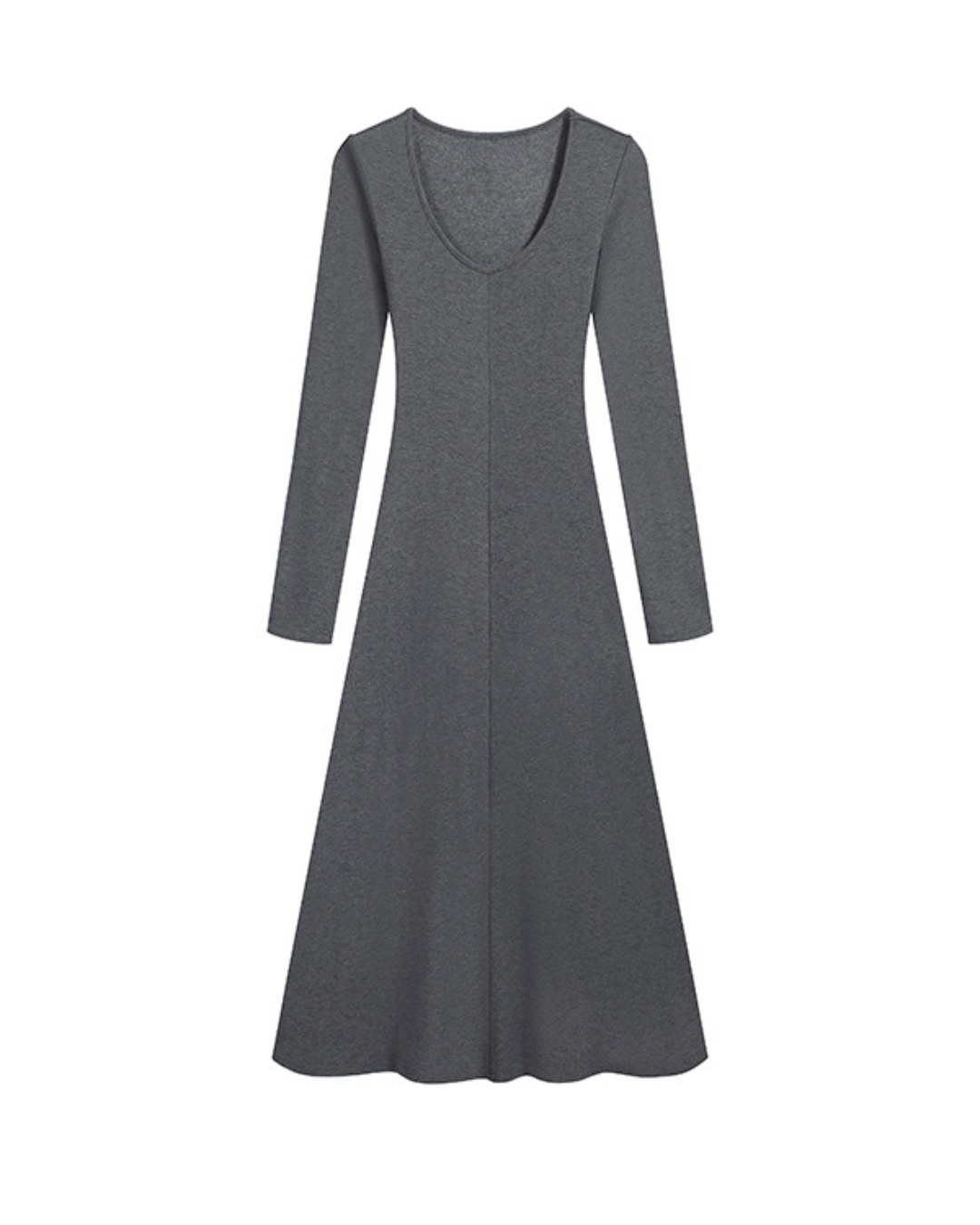 Élise Velvet Touch French Long Sleeve Maxi Dress