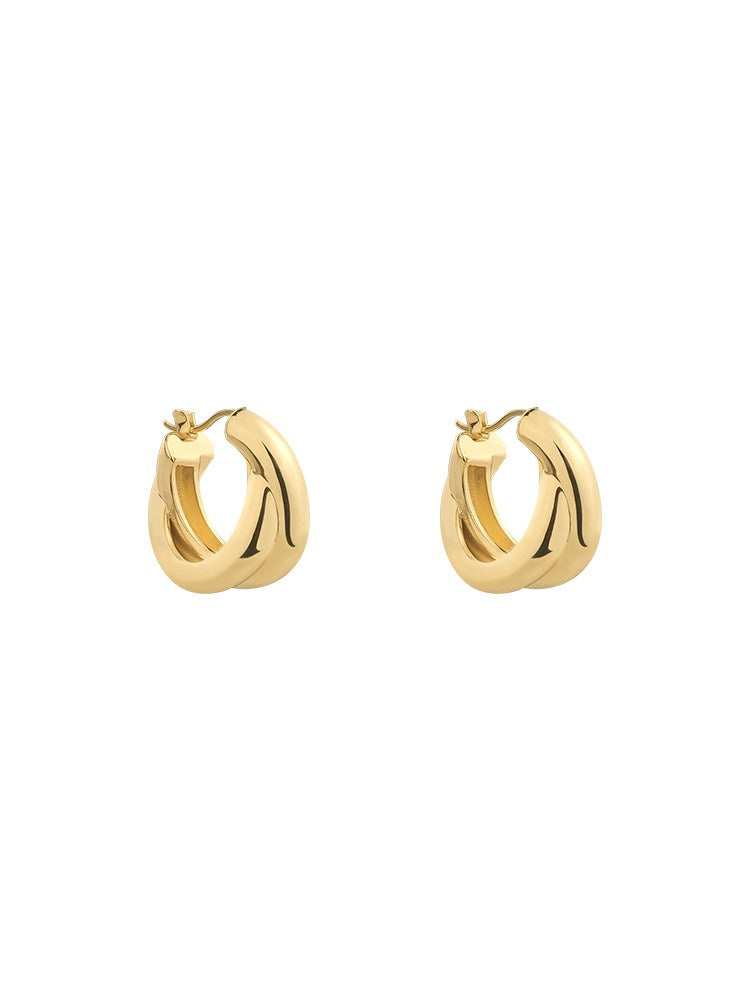 Bold Curve Hoop Earrings