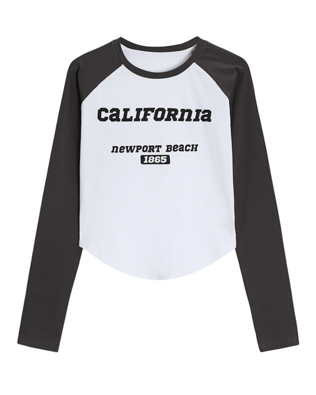 Cali Two-Tone Graphic Long Sleeve Tee