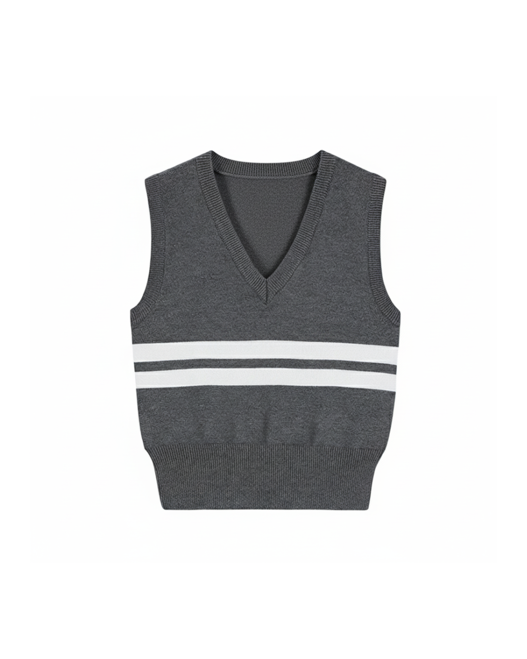 Kovo Grey Collegiate Knit Vest