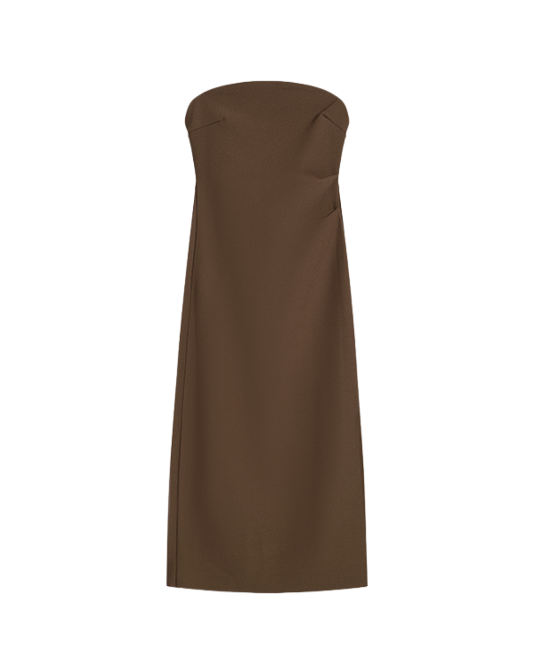 Arwen Ruched Strapless Midi Dress