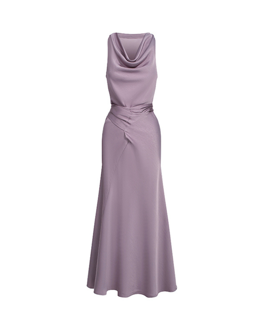 Amara Cowl Satin Dress
