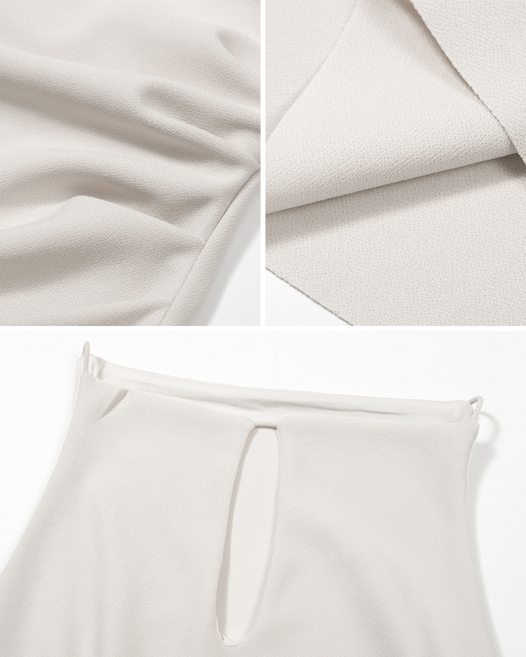 Sloane Ruched Keyhole Dress