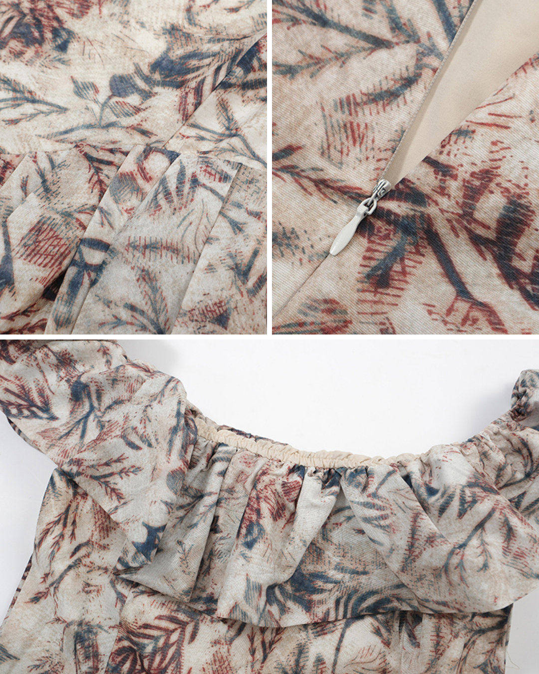 Amélie Floral Off-Shoulder Dress