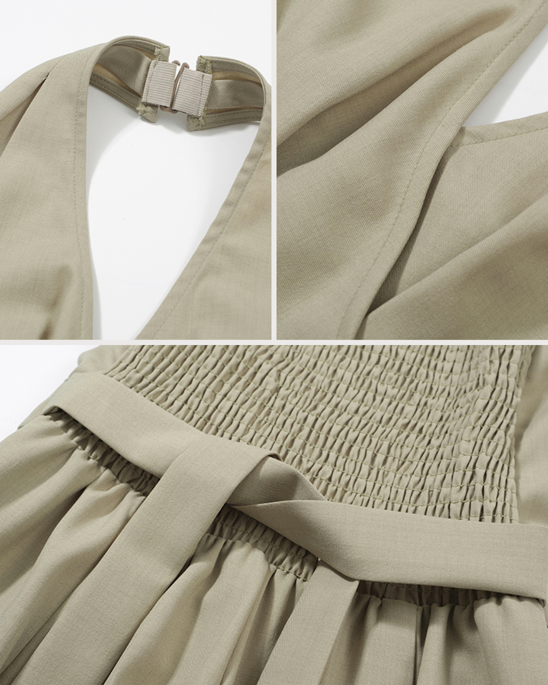 Halter Wide-Leg Jumpsuit Set