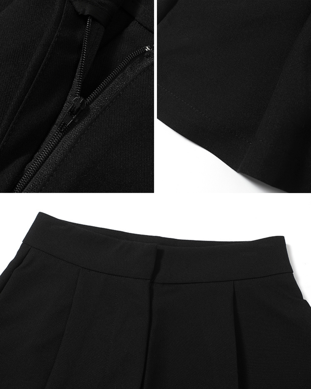 Celeste Black Shorts