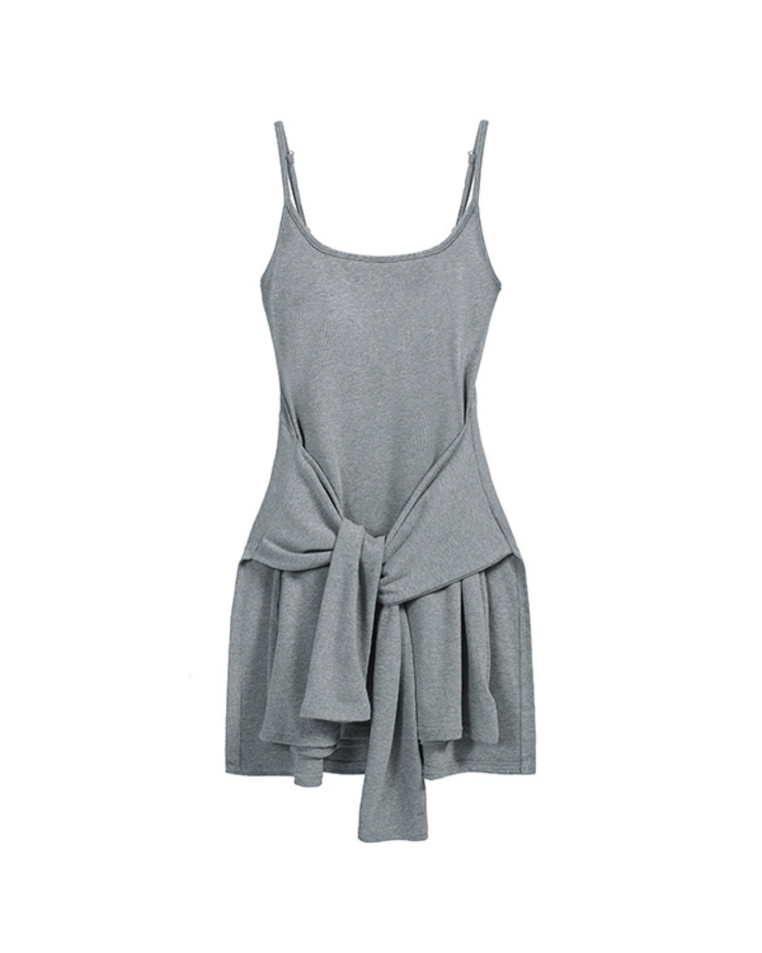 Aria Tie-Waist Layered Mini Dress