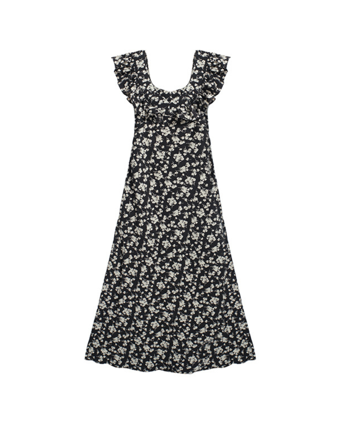 Rose Isle Ruffle Maxi Dress