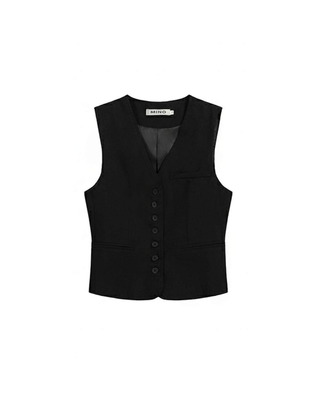 Celeste Black Vest