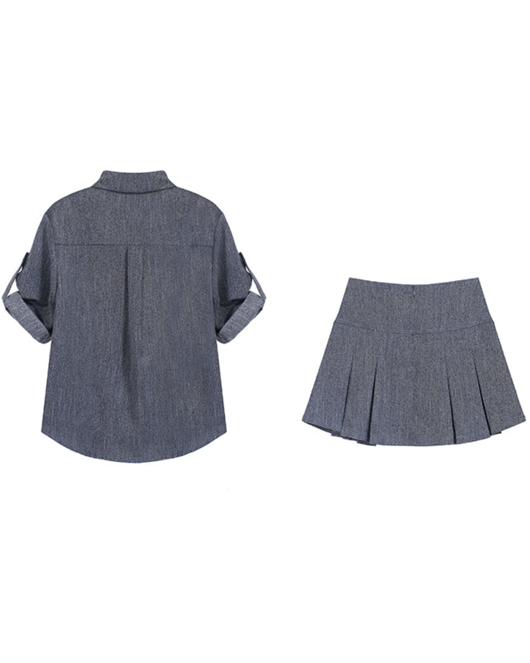 Denim Grace Two-Piece Set