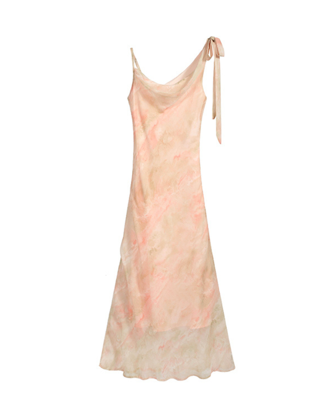 Isla Draped Chiffon Dress