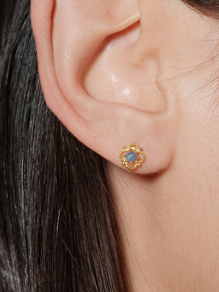 Opal Bloom Stud Earrings