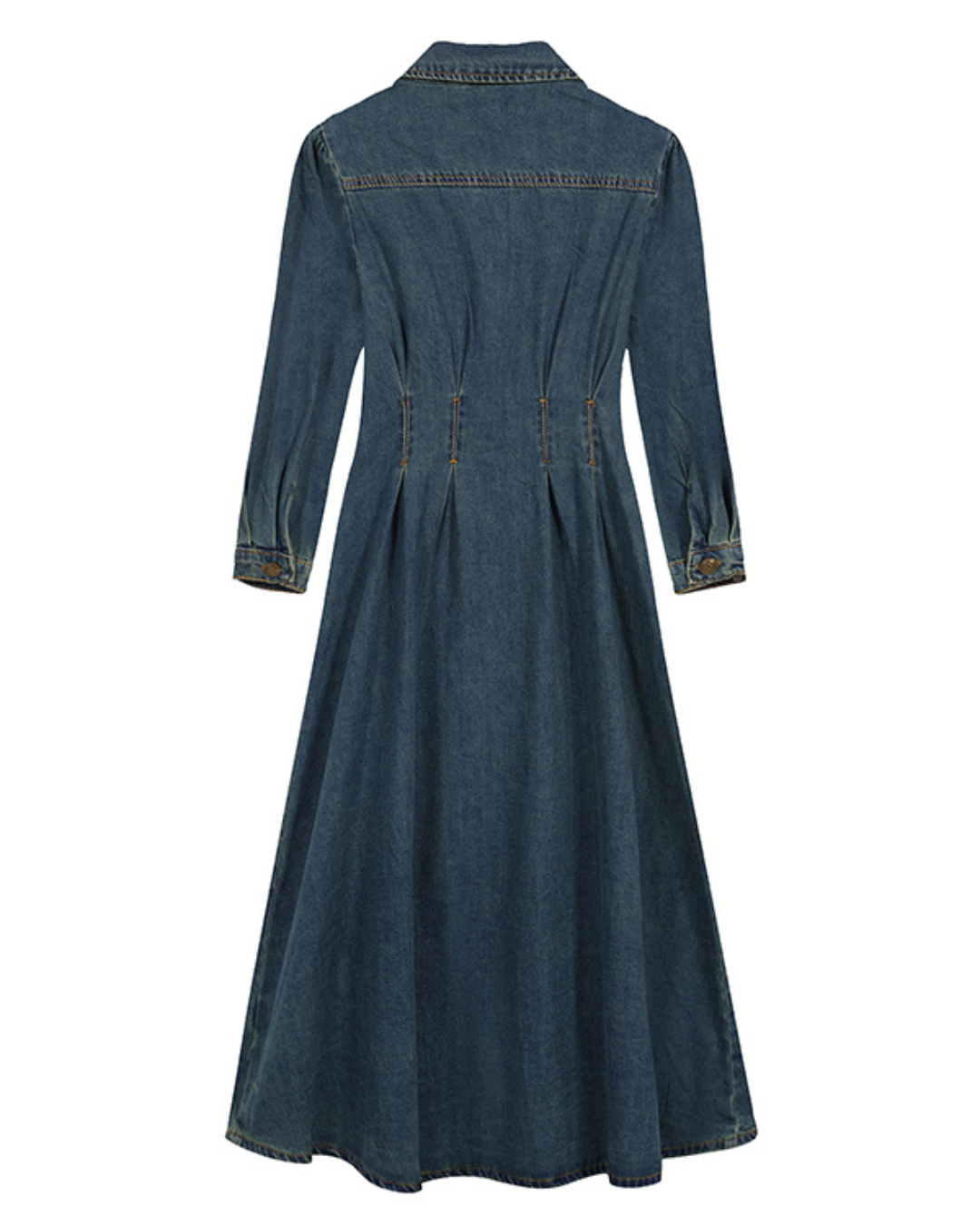 Rowan Pleated Denim Dress