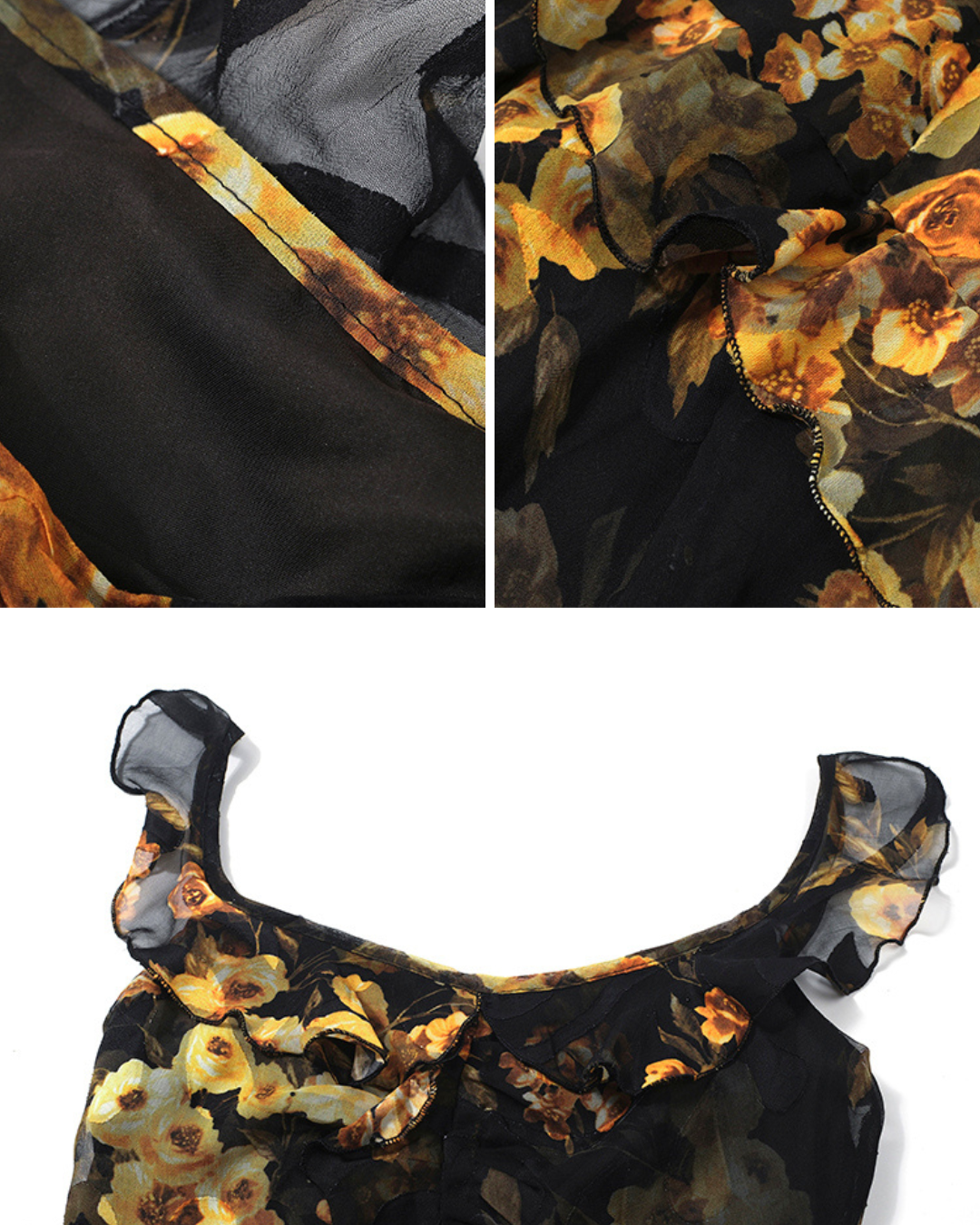 Verona Floral Ruffle Maxi Dress