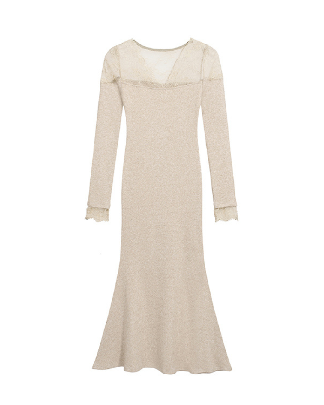 Velisse Lace V-Neck Mermaid Dress