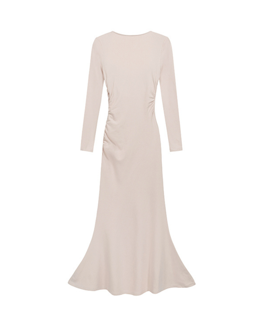 Élise Square-Neck Ruched Mermaid Dress