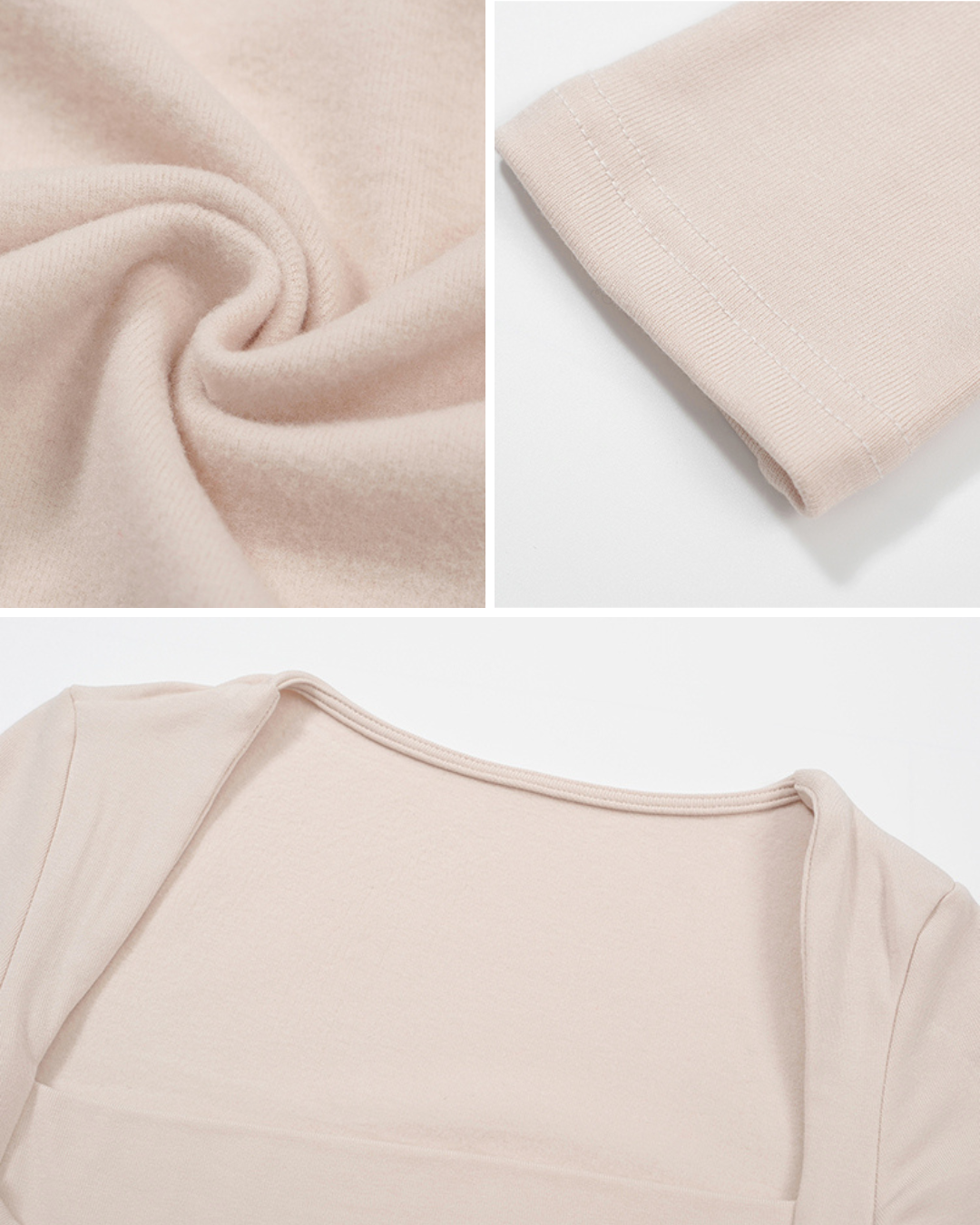 Élise Square-Neck Ruched Mermaid Dress