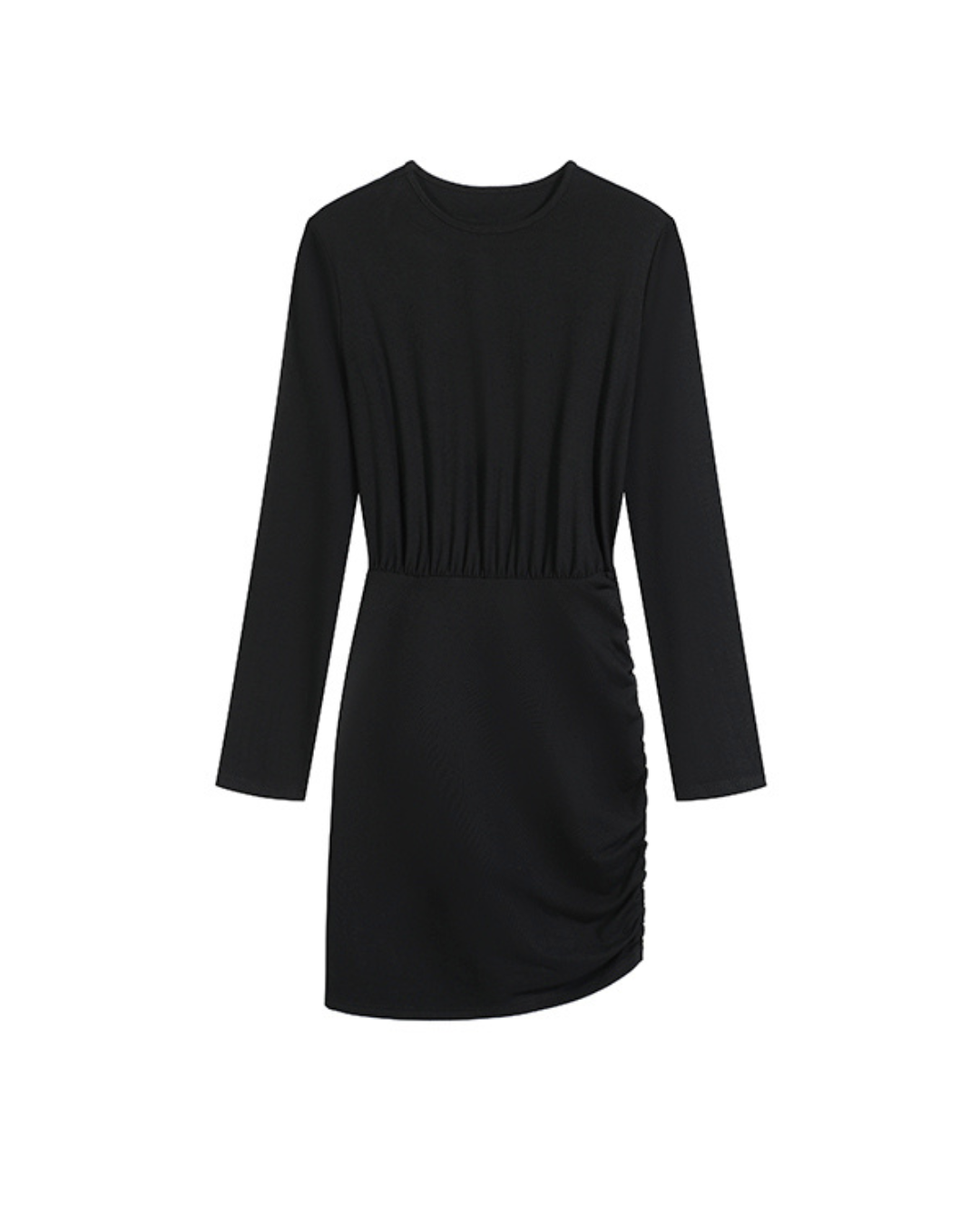 Sculpted Grace Ruched Bodycon Dress