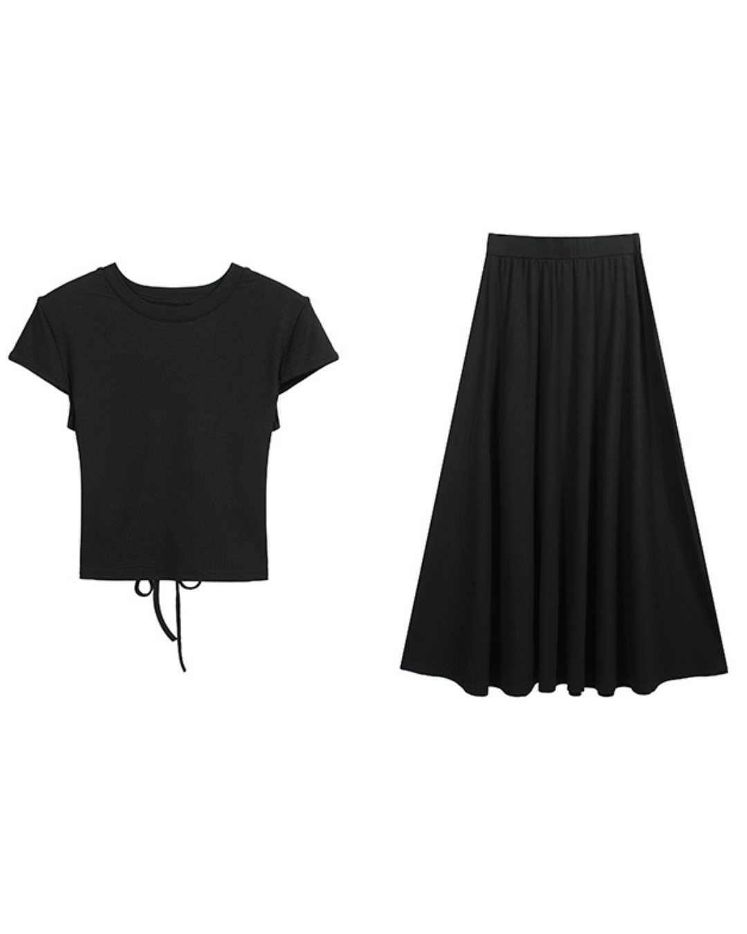 Lora Minimalist Soft Drape Two-Piece Set