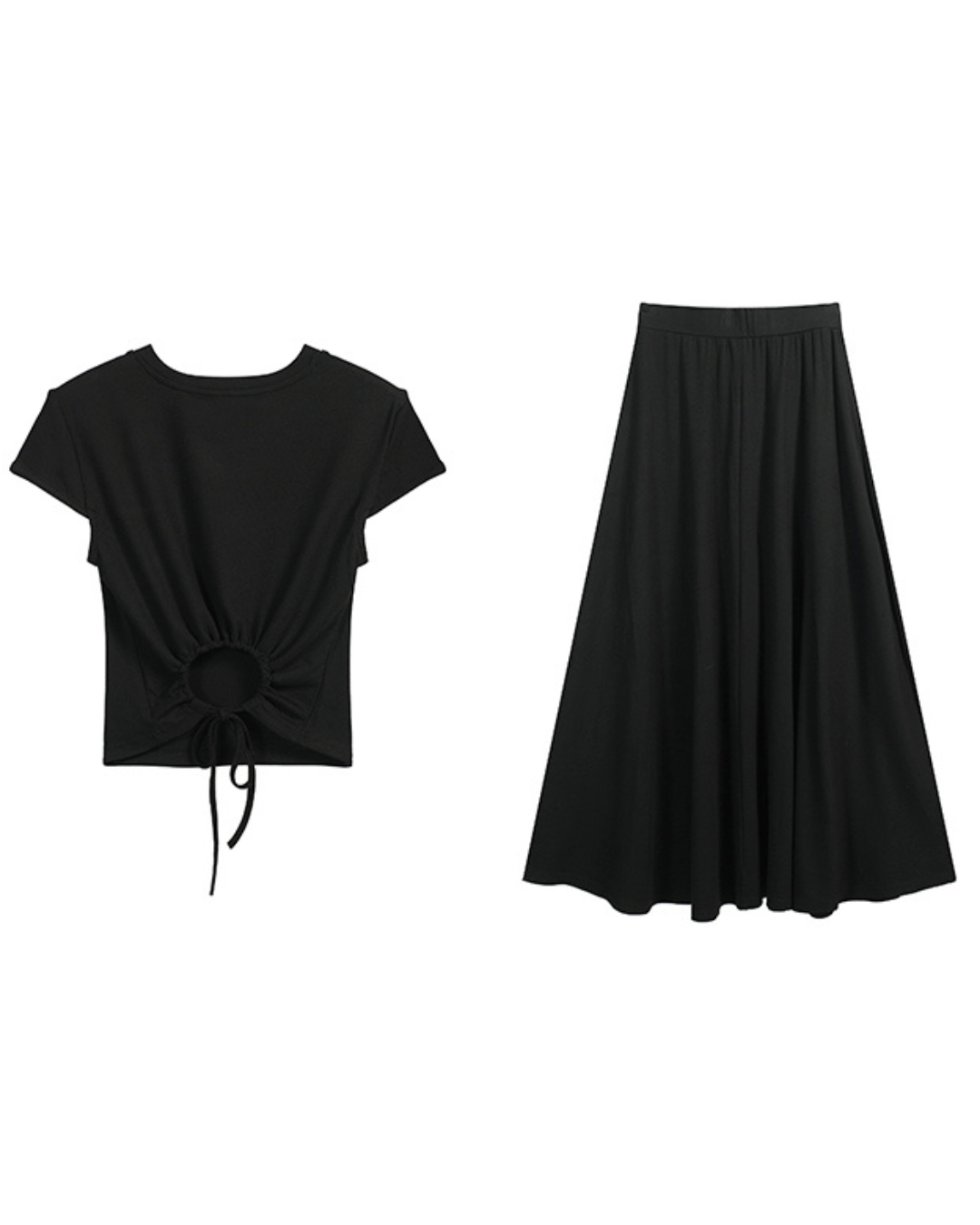 Lora Minimalist Soft Drape Two-Piece Set