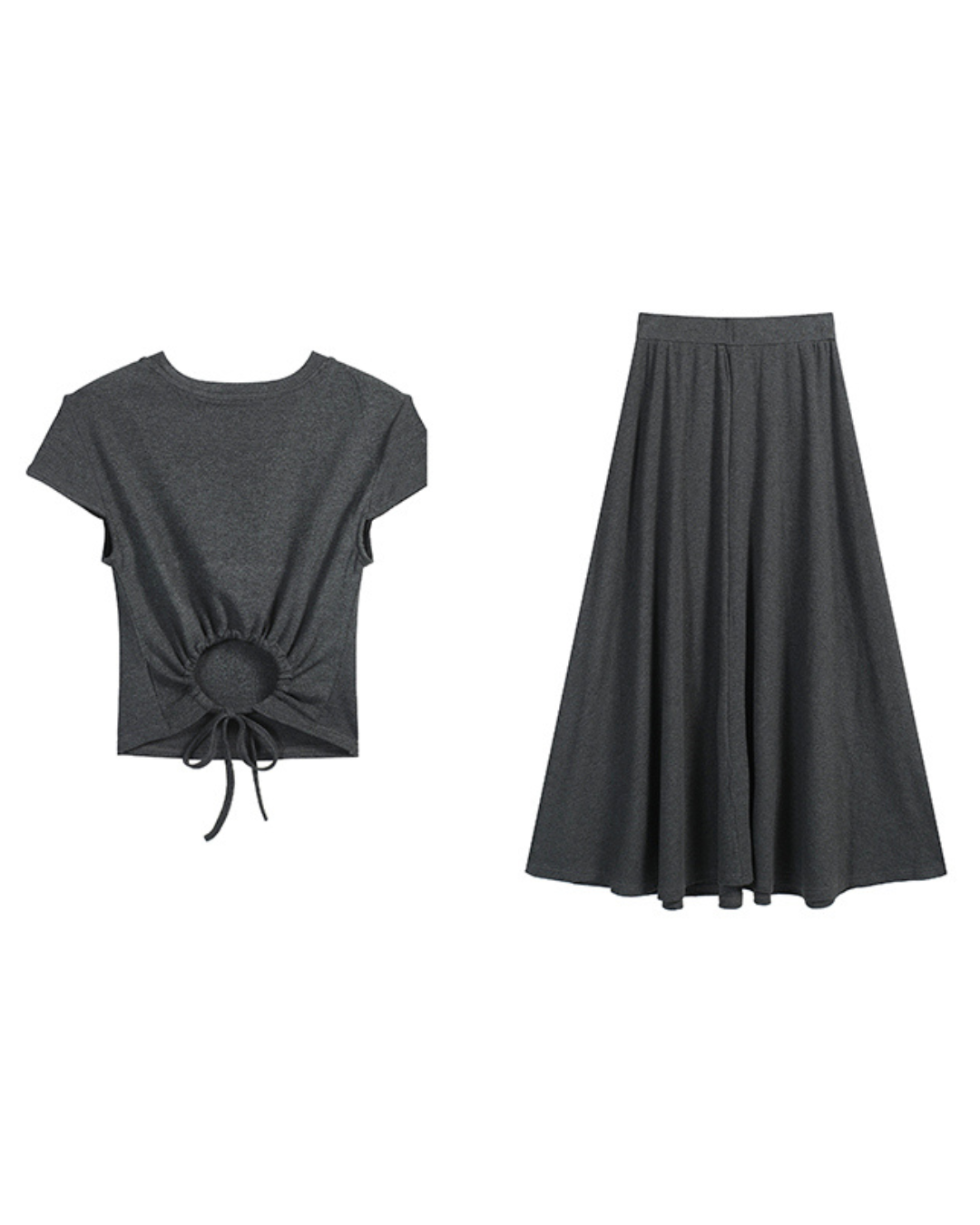 Lora Minimalist Soft Drape Two-Piece Set