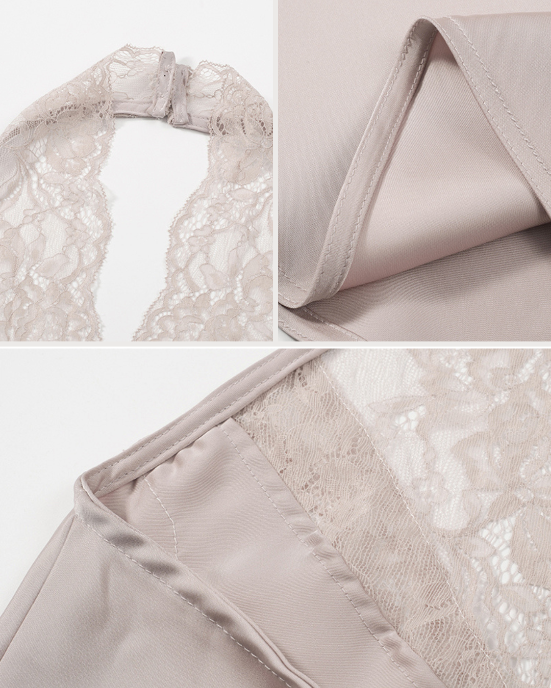 Elara Lace Halter Top