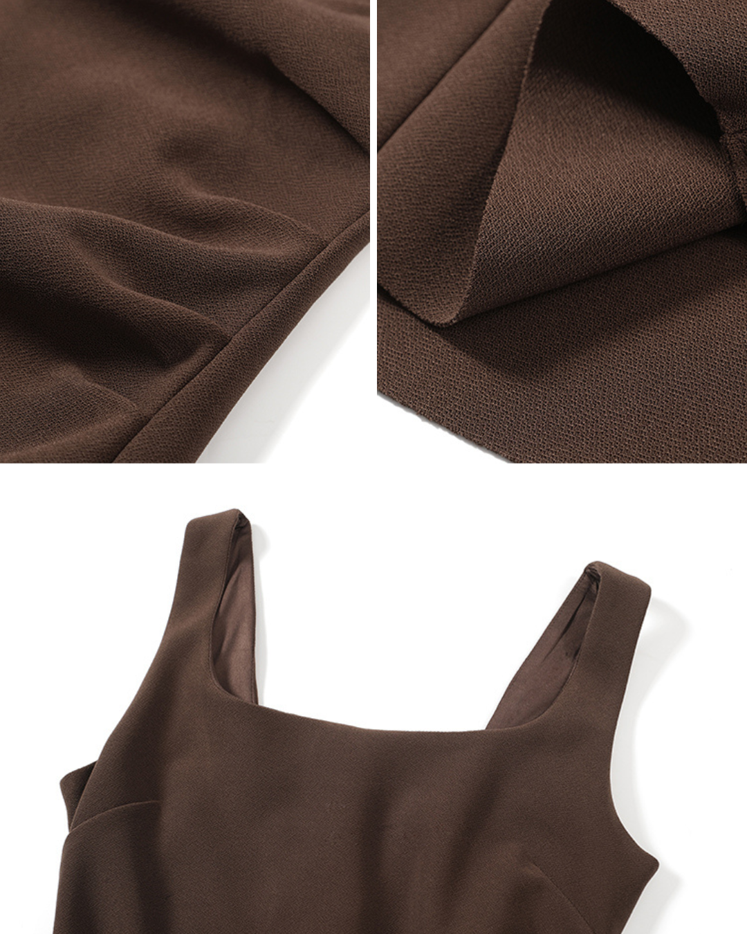 Evelyn Square-Neck Fitted Tank Mini Dress