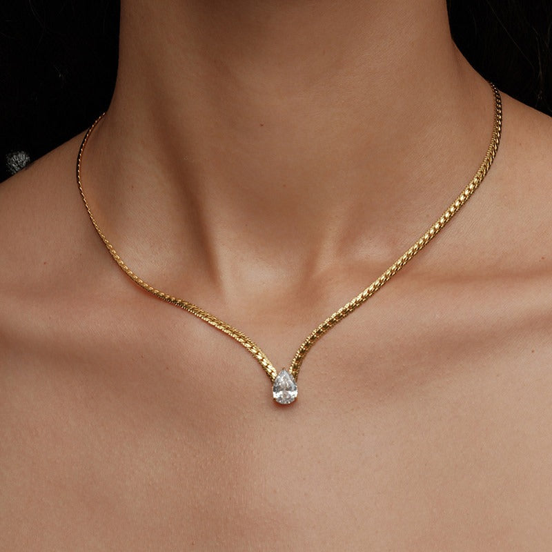 Solace Pear Necklace