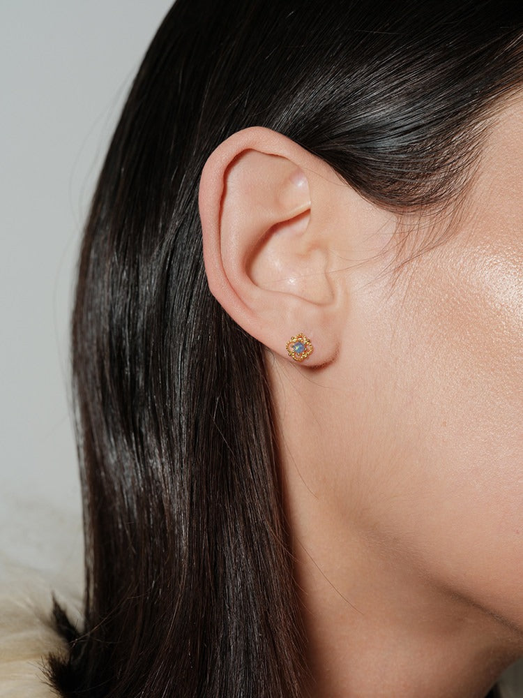 Opal Bloom Stud Earrings