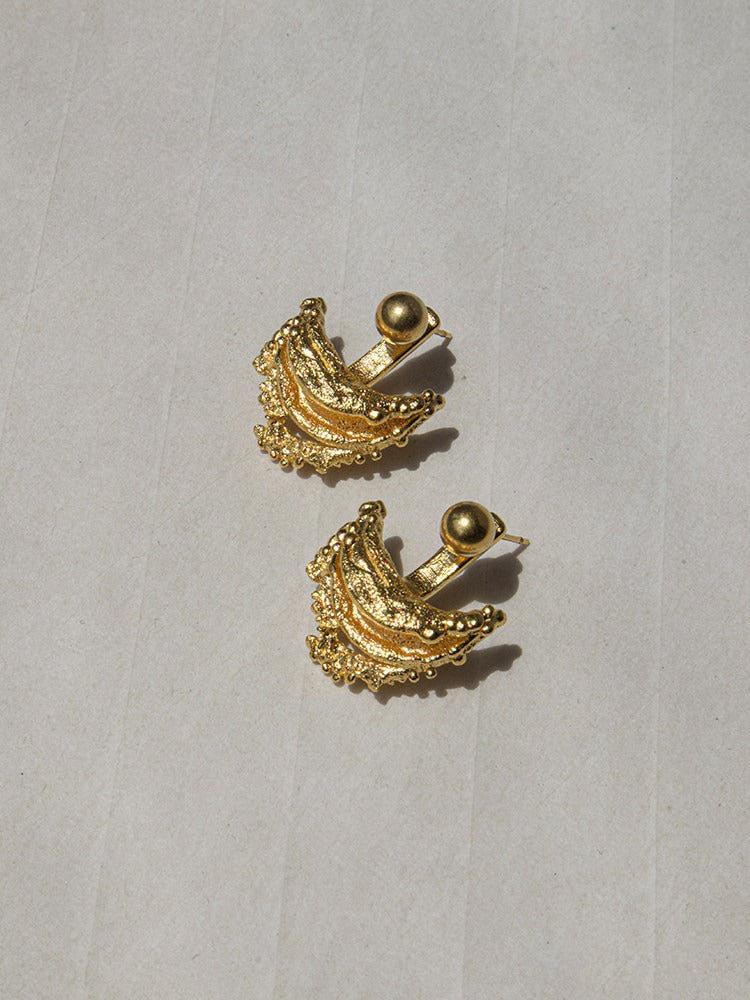 Aurelia Fan Stud Earrings