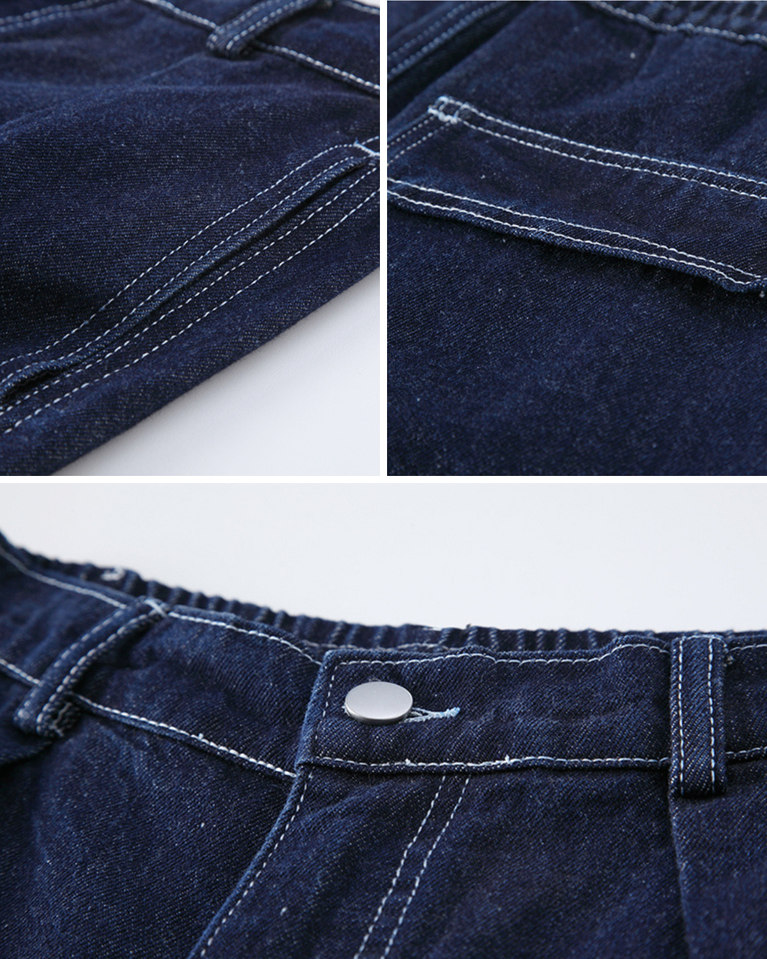 Retro Edge Oversized Wide-Leg Denim Pants