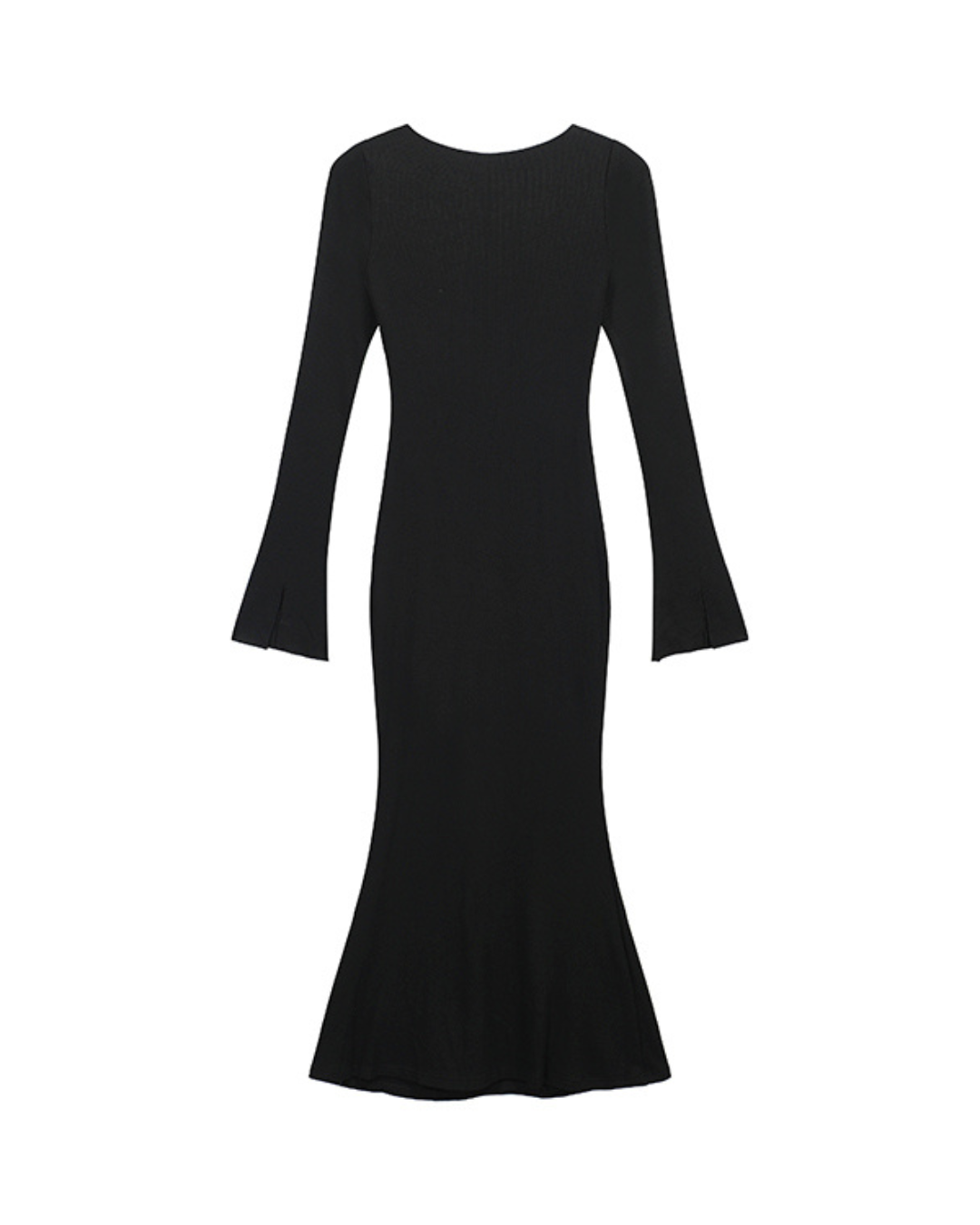 Siren Grace V-Neck Long-Sleeve Midi Dress