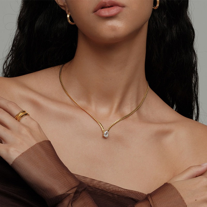 Solace Pear Necklace