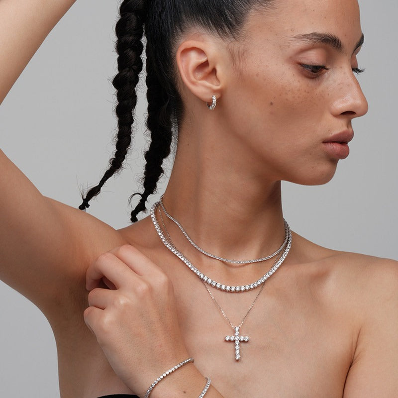 Lumen Cross Necklace