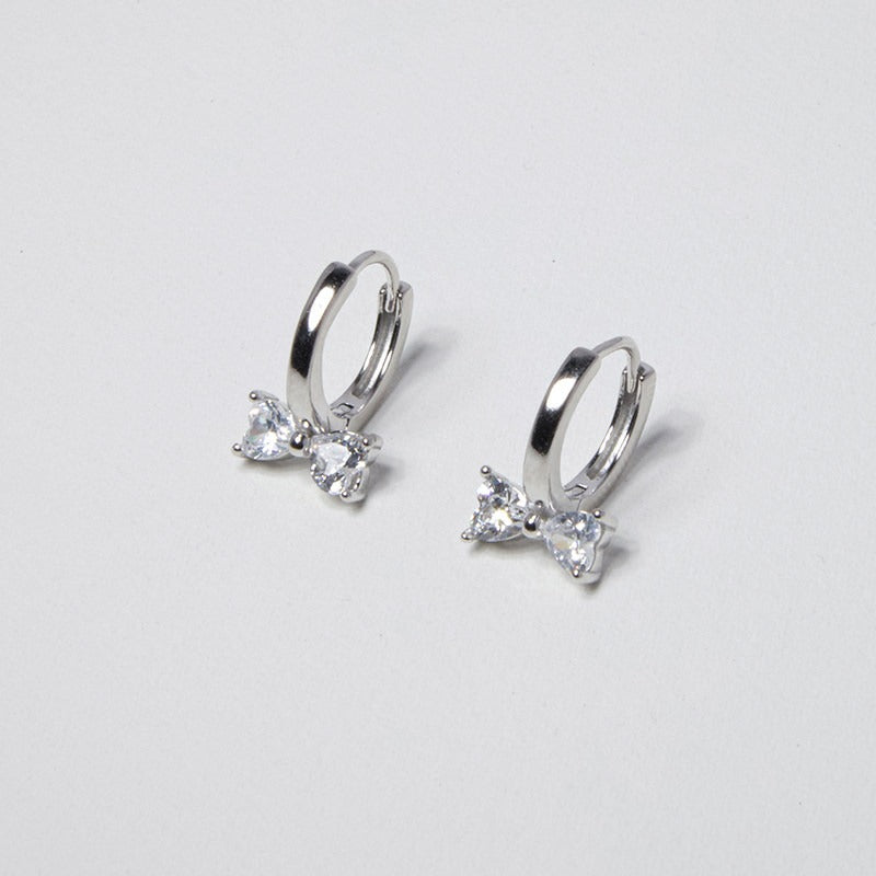 Twin Spark Hoop Earrings