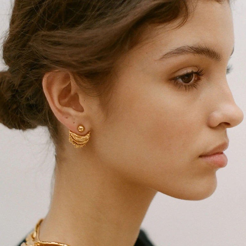 Aurelia Fan Stud Earrings