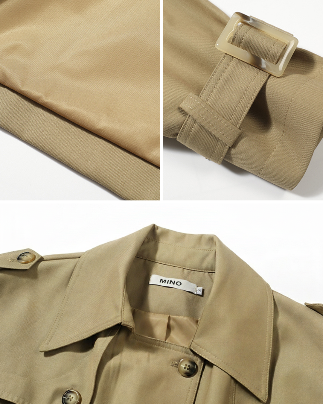 Timeless Khaki Trench Coat