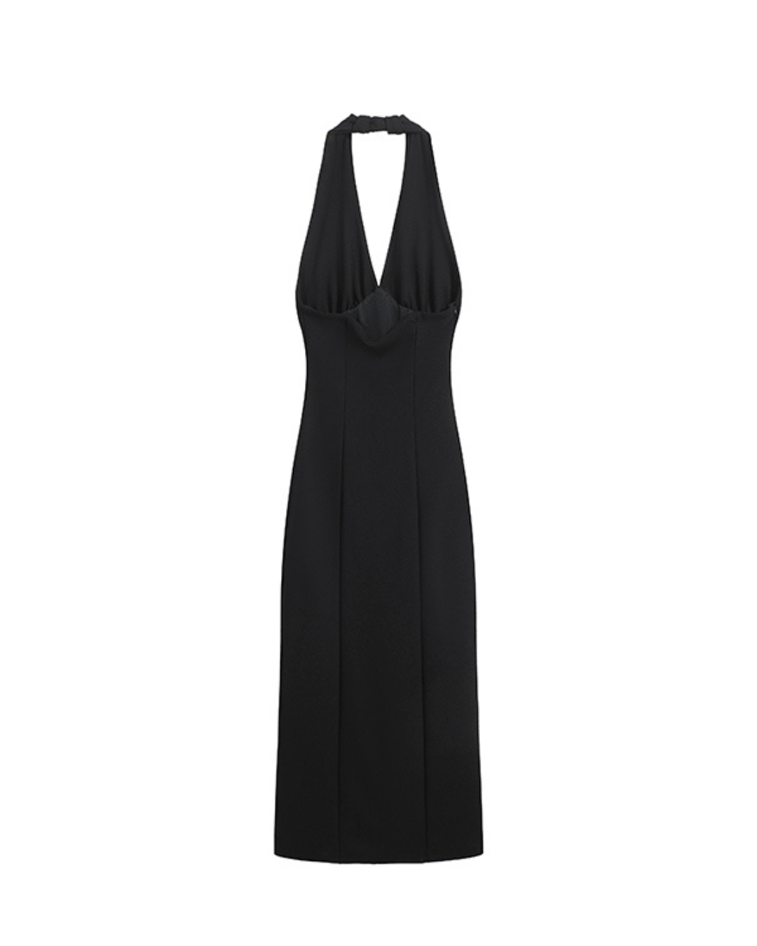 MONACO Halter Backless Split Maxi Dress