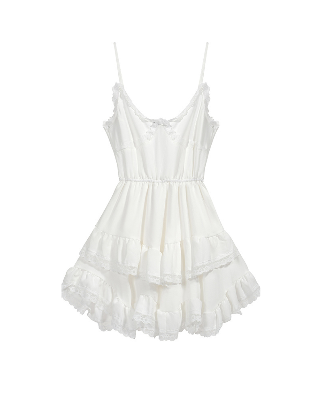 Elara Lace Trim Dress