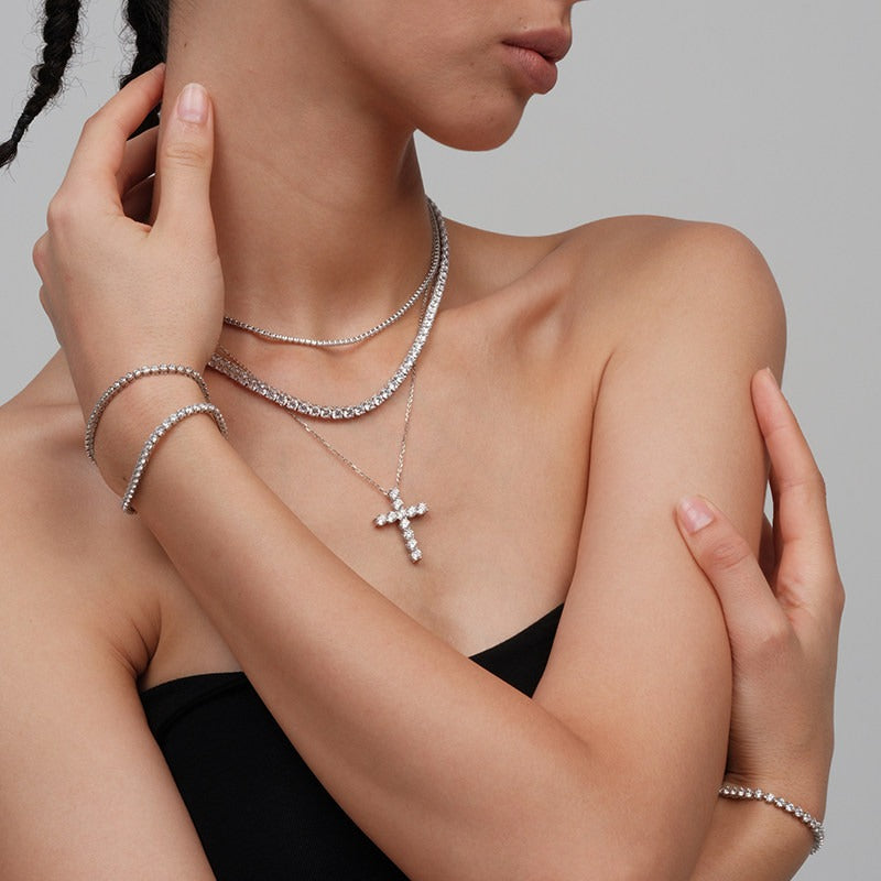 Lumen Cross Necklace
