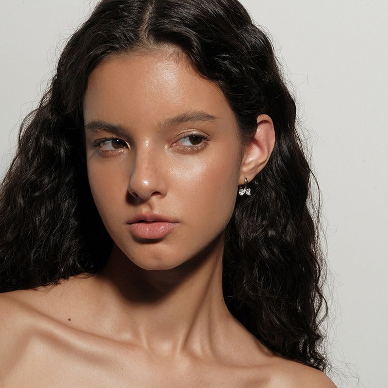 Twin Spark Hoop Earrings